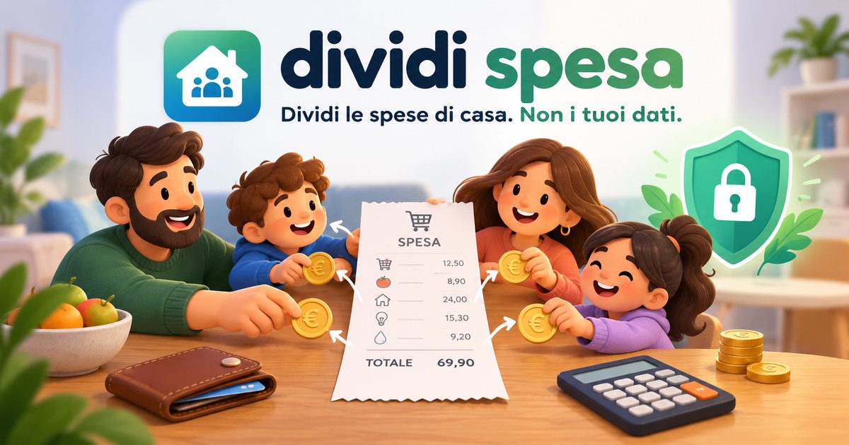 Dividi Spesa: l'app italiana e trasparente per le spese di famiglia